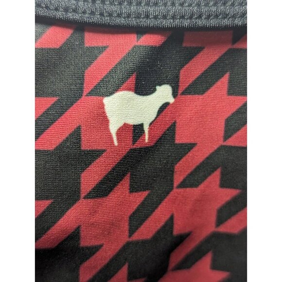 Goldsheep Women S Red Houndstooth Sports Bra Top Racerback No Pads Athletic - Picture 6 of 8